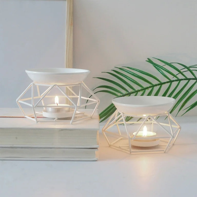 White Elegant Wax Melt Burner