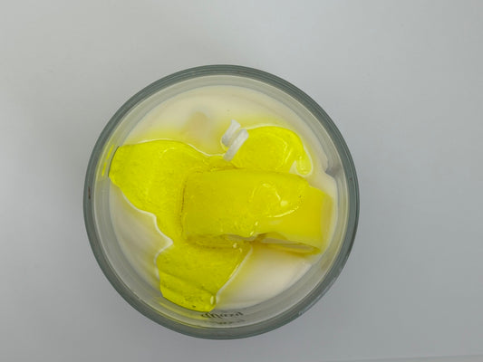 Lemon Tart Soy Candle – Handmade Dessert Scented Candle